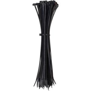 imageKlein Tools 450200 Cable Ties 50Pound Tensile Strength Heavy Duty Nylon Cable Zip Ties Indoor  Outdoor Use 775Inch Black 100Piece115Inch