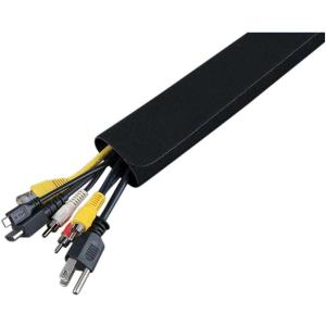 imageKlein Tools 450330 Cable Management Sleeve Cord Management for Home Office or Job 134Inch Max Diameter 3Foot Length Black 2Pack175 Sleeve 2Pack