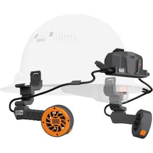 imageKlein Tools 60523 Dual Cooling Fan for Hard Hats and Safety Helmets Lightweight USBC Rechargeable Fan Cools Head Neck and Face