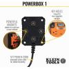 imageKlein Tools 29601 Magnetic Power Strip with Surge Protector Extension Cord 4 Outlets 3 USB Ports 5Foot Cord Power Supply Box with Light PowerBox 1 Heavy Duty