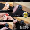 imageKlein Tools 450410 Cable Clips Made in USA SelfAdhesive 3Slot Cable Cord Management Mounting Clips Optional Screw for Permanent Mounting 10Pack3Slot Clips