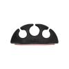 imageKlein Tools 450410 Cable Clips Made in USA SelfAdhesive 3Slot Cable Cord Management Mounting Clips Optional Screw for Permanent Mounting 10Pack3Slot Clips