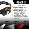 imageKlein Tools 56414 Rechargeable 2Color LED Headlamp Fabric Strap Spotlight Floodlight Red LED 800 Lumens USB Cable Camping RunningFLASHLIGHT