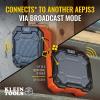 imageKlein Tools AEPJS3 Bluetooth Jobsite Speaker With Magnet and Hook 20Hr Run Time Charge Via USB A or C Pair Multiple Speakers Via Broadcast Hands Free Capable