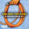 imageKlein Tools EXC2515 123 SJEOW 25Foot Extension Cord LED Ends Daytime Visibility Flexible in Cold Weather 999 Copper Wire 15A IndoorOutdoor