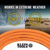 imageKlein Tools EXC2515 123 SJEOW 25Foot Extension Cord LED Ends Daytime Visibility Flexible in Cold Weather 999 Copper Wire 15A IndoorOutdoor