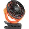 imageKlein Tools PJSFM2 Lithium Battery Operated Fan Rechargeable Mini USB Fan with Clip On Hang Hole and Magnet Mounting Portable OrangeGray7Inch