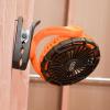 imageKlein Tools PJSFM2 Lithium Battery Operated Fan Rechargeable Mini USB Fan with Clip On Hang Hole and Magnet Mounting Portable OrangeGray7Inch