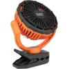 imageKlein Tools PJSFM2 Lithium Battery Operated Fan Rechargeable Mini USB Fan with Clip On Hang Hole and Magnet Mounting Portable OrangeGray9Inch