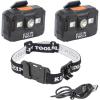 imageKlein Tools 80153 Headlamp Set 2 Rechargeable LED Headlamps and Bracketed Headlamp Fabric Strap for Klein Hard Hats 3Piece