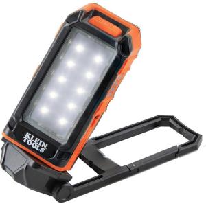 imageKlein Tools 56403 LED Light Rechargeable Flashlight  Worklight with Kickstand Magnetic Mount and Carabiner Charges Small Electronics for Work CampingLED Light
