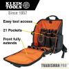 imageKLEIN TOOLS 55655 Tool Bag Backpack Tradesman Pro Tool Station with 21 Pockets and Large Interior Includes Flashlight with Work LightBackpack