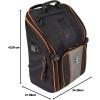 imageKLEIN TOOLS 55655 Tool Bag Backpack Tradesman Pro Tool Station with 21 Pockets and Large Interior Includes Flashlight with Work LightBackpack with Worklight