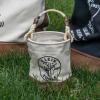 imageKlein Tools 5104MINI Mini Tool Bucket AllPurpose Tool Bucket with LeatherBottom Nuts and Bolt Bag with Reinforced Rope Handle Small Utility PouchBucket