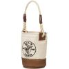 imageKlein Tools 5104MINI Mini Tool Bucket AllPurpose Tool Bucket with LeatherBottom Nuts and Bolt Bag with Reinforced Rope Handle Small Utility PouchBucket