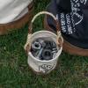 imageKlein Tools 5104MINI Mini Tool Bucket AllPurpose Tool Bucket with LeatherBottom Nuts and Bolt Bag with Reinforced Rope Handle Small Utility PouchBucket