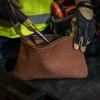 imageKlein Tools 5139L Zipper Bag TopGrain Leather Tool Pouch with Strong Zipper Close 1212Inch Brown