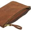 imageKlein Tools 5139L Zipper Bag TopGrain Leather Tool Pouch with Strong Zipper Close 1212Inch Brown