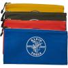 imageKlein Tools 5140 Canvas Zipper Bag Tool Pouch Bank Deposit Utility Bag 125 x 7Inch OliveOrangeBlueYellow 4PackOlive  Orange  Blue  Yellow