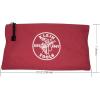 imageKlein Tools 5140 Canvas Zipper Bag Tool Pouch Bank Deposit Utility Bag 125 x 7Inch OliveOrangeBlueYellow 4PackRed  Gray  Black  Brown