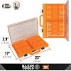 imageKlein Tools 54812MB MODBox Compact Storage Box Parts Organizer Toolbox Connects to MODBox Modular System Backpack Tote and Tool BagShort Box  Full Width