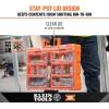 imageKlein Tools 54812MB MODBox Compact Storage Box Parts Organizer Toolbox Connects to MODBox Modular System Backpack Tote and Tool BagTall Box  Full Width