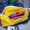 imageKlein Tools 5539LBLU Zipper Bag Large 16Inch Canvas Tool Pouch for Tool Storage with Brass Zipper and Grommet for Hanging BlueYellow
