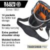 imageKlein Tools 55419SP14 Tool Bag with Shoulder Strap Has 14 Pockets for Tool Storage Can Fit Long ScrewdriversShoulder Pouch