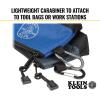 imageKlein Tools 55559 StandUp Zipper Bag Tool Pouch with Carabiners 7Inch Blue and 14Inch Gray Utility Bags with Reinforced Bottom 2PackHOLSTER