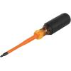 imageKlein Tools 6984INS Insulated Screwdriver Made in USA Screwdriver with 1000V Slim Profile Tip 1 Square with 4Inch Shank CushionGrip Handle