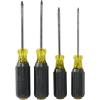 imageKlein Tools 85664 Screwdriver Set Made in USA Square Recess with Color Coded Handles and Heat Treated Chrome Plated Shafts 4Piece