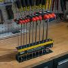 imageKlein Tools JTH910E THandle Hex Key Set SAE Inch Sizes Allen Wrench Set with 9Inch Blades Stand Included 10Piece