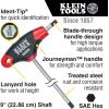 imageKlein Tools JTH910E THandle Hex Key Set SAE Inch Sizes Allen Wrench Set with 9Inch Blades Stand Included 10Piece