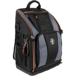 imageKLEIN TOOLS 55655 Tool Bag Backpack Tradesman Pro Tool Station with 21 Pockets and Large Interior Includes Flashlight with Work Light27Pocket Backpack
