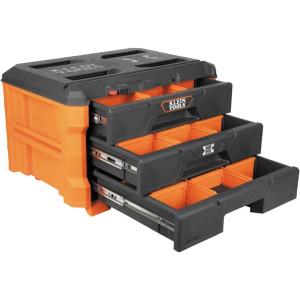 imageKlein Tools 54823MB MODbox 3Drawer Tool Box Organizer HeavyDuty Tool Storage Stackable Module 50Pound Capacity3Drawer