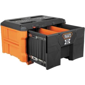 imageKlein Tools 54823MB MODbox 3Drawer Tool Box Organizer HeavyDuty Tool Storage Stackable Module 50Pound CapacitySingle Drawer