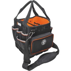 imageKlein Tools 55419SP14 Tool Bag with Shoulder Strap Has 14 Pockets for Tool Storage Can Fit Long Screwdrivers10Inch Tote