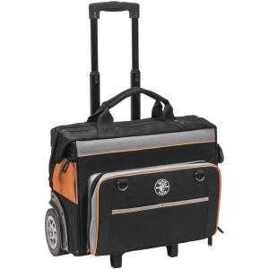imageKlein Tools 55452RTB Tool Bag Water Resistant Tool Storage Organizer Rolls on Rugged 6Inch Wheels 24 Pockets Load Tested to 200PoundTool Bag