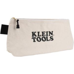 imageKlein Tools Zipper Bag Canvas Tool Pouch with Heavy Duty Brass Zipper Close