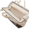 imageKlein Tools 510216 Heavy Duty Natural Canvas Tool Bag Tool Tote MultiPurpose Bag with Wide Hinged Opening and Leather Handles 16Inch18Inch