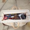 imageKlein Tools 510224 Heavy Duty Natural Canvas Tool Bag Tool Tote MultiPurpose Bag with Wide Hinged Opening and Leather Handles 24Inch22Inch