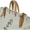 imageKlein Tools 510524 Tool Bag Heavy Duty Canvas Tool Storage with MoistureResistant Vinyl Bottom and Steel Frame for Rugged Use 24Inch24Inch