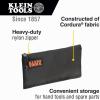 imageKlein Tools 5139B Zipper Bag Cordura Nylon Tool Pouch with HeavyDuty Nylon Zipper Close 1212Inch Black