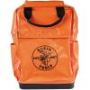 imageKlein Tools 5185ORA Tool Bag Backpack Made in USA Lineman Backpack Adjustable Padded Shoulder Straps DoubleStitched Bottom with Drain Holes Orange