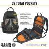 imageKlein Tools 55421BP14CAMO Tool Bag Backpack Heavy Duty Tradesman Pro Tool Organizer  Tool Carrier has 39 Pockets Molded Base Camo DesignCamo Backpack