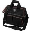 imageKlein Tools 55431 Tool Bag with Molded Bottom Padded Shoulder Strap and Lighted Tool Storage with 31 PocketsLighted Tool Bag