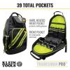 imageKlein Tools 55597 Tool Bag Backpack Tradesman Pro Tool Organizer with 39 Pockets Reflective Hi Viz Padded Shoulder Straps Molded Base
