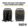 imageKlein Tools 55604 Rolling Tool Backpack Tool Bag with 28 Pockets Heavy Duty Retractable Handle Large Storage Interior 3Inch WheelsTool Backpack