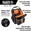 imageKlein Tools 55665 Ironworker and Welder Backpack Fire Resistant Exterior 27 Pockets Hold Welding Helmet Hard Hat 36Inch Connecting Bar
