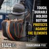 imageKlein Tools 55665 Ironworker and Welder Backpack Fire Resistant Exterior 27 Pockets Hold Welding Helmet Hard Hat 36Inch Connecting Bar